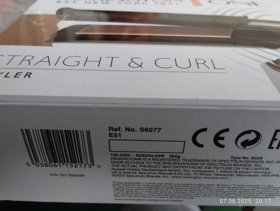 Преса за коса Remigton One Strait  & Curl S6077