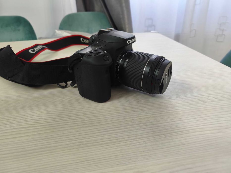 Aparat foto DSLR Canon EOS 90D, 32.5 MP, 4K, Negru + Obiectiv 18-55mm IS STM