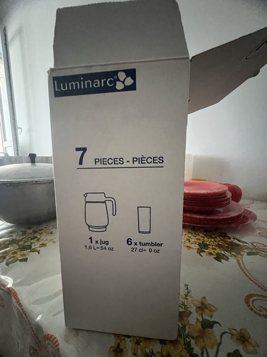 набор посуды Luminarc Piume Pink (38 предметов)
