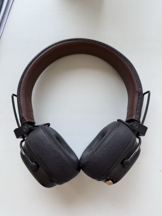 Оригинальные наушники Marshall коричневые