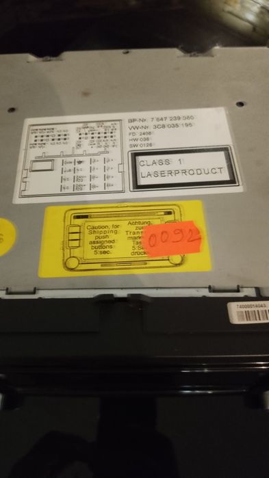 Vând Navi/MP3/Radio/ BT Originala VW Touran/Skoda/Passat/Golf