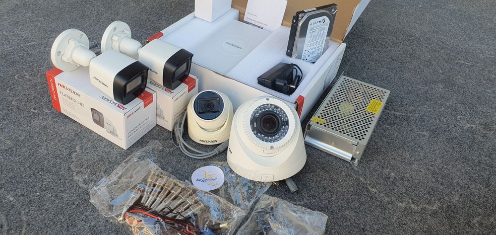 Hikvision kamera 4 kanalni + 4 kamera