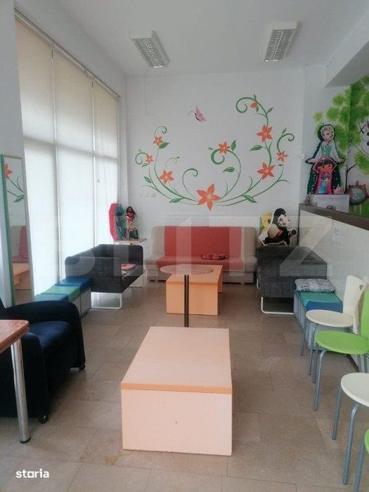 Spatiu comercial open space, 221 mp + 141 mp, vitrina, zona Obcini