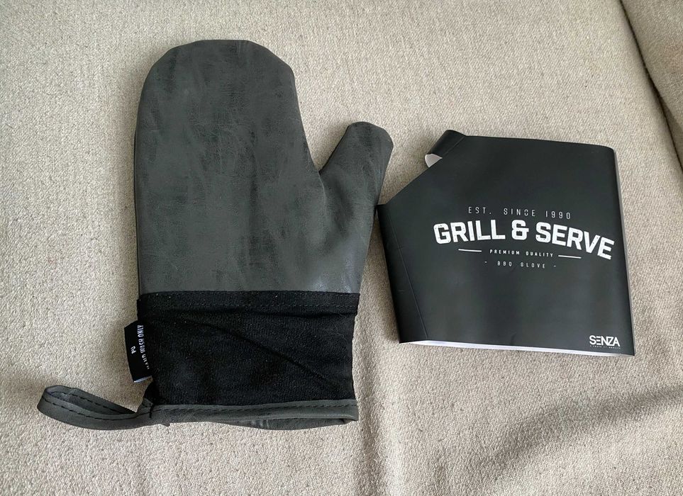 Manusi gratar grill disc ceaun rezistente la foc din piele - olanda