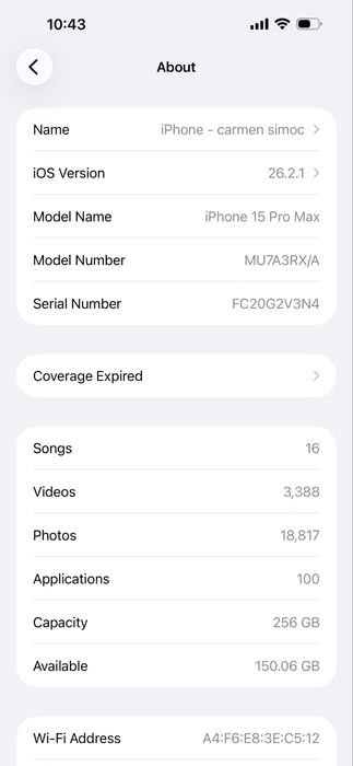 Iphone 15 pro max 256 g