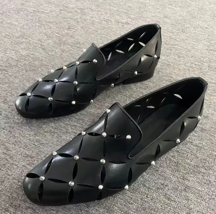 Pantofi Mocasin Versace Perforated Slippers - Cod produs 231404M231013