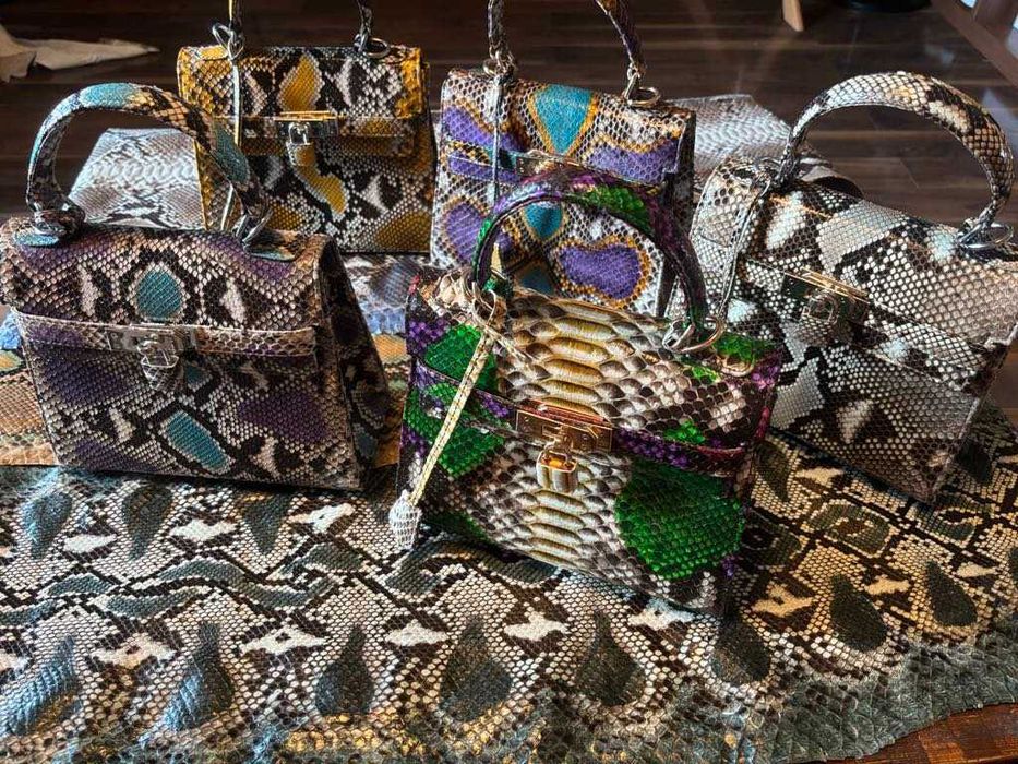 Posete dama din piele exotica de Piton