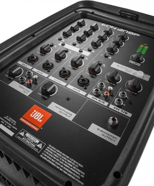 Boxe active JBL 300W CU MIXER, portabile