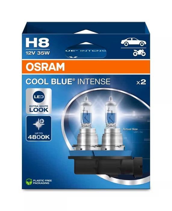 Автомобилни крушки Osram COOL BLUE INTENSE +100% H1/H4/H7/H8/H11/HB3/HB4/HIR2/ксенонови(XENON/HID)
