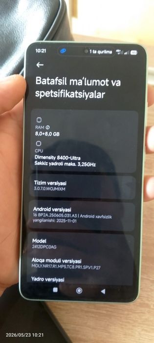Poco x7 pro holati zoʻr