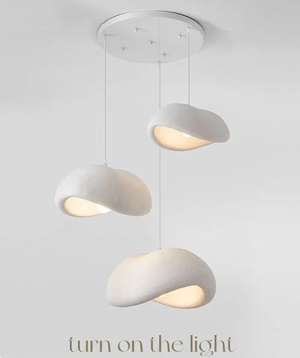 Wabi sabi таванна лампа с 3 глави и 60 см основа регулируема височина