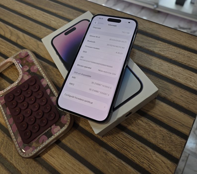 iPhone 14 Pro 128GB. 87% Bateria