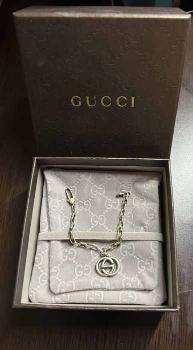 Lanț și brățară GUCCI argint 925 autentice