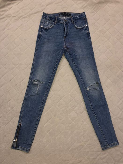 Blugi skinny cu talie înaltă ZARA