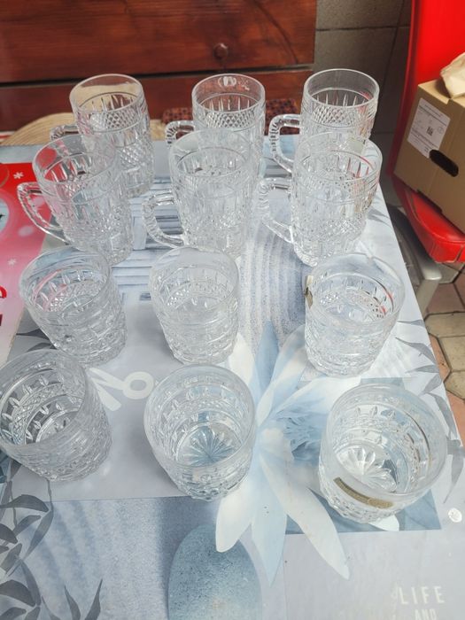 Vand pahare si halbe cristal