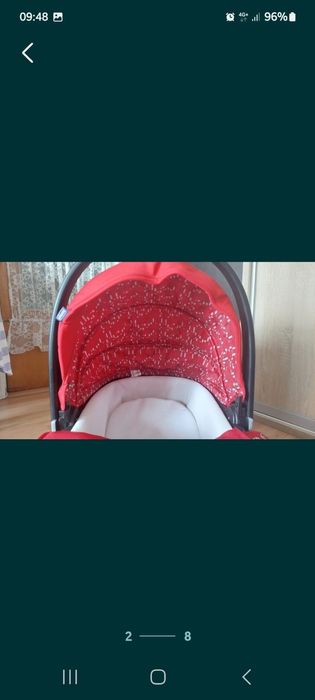 Landou Chicco căruț bebe roșu