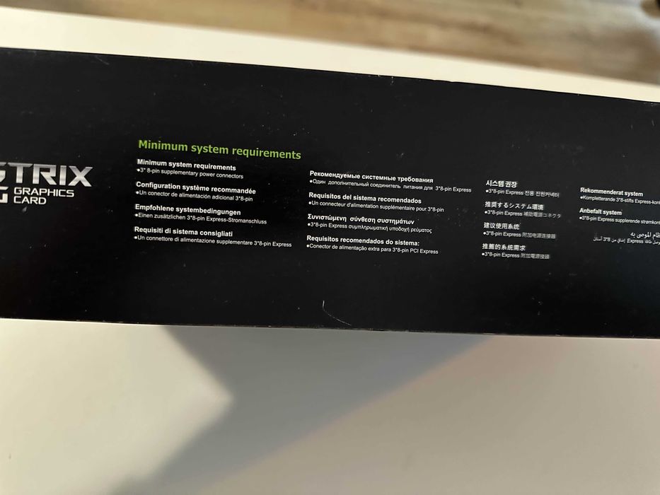 ASUS ROG Strix GeForce RTX 3070 Ti OC 8GB GDDR6X – перфектно състояние, с кутия
