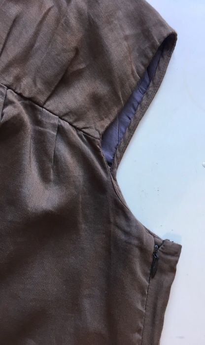 MARNI Rochie Fashion Casual Khaki Degradee Bumbac Original Italia Nr.L