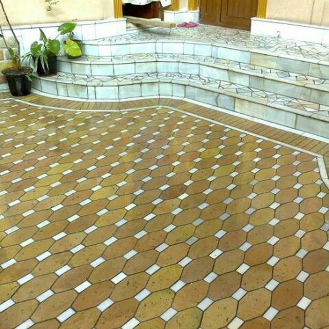 Шлифовка никалайски кирпич и мазайка