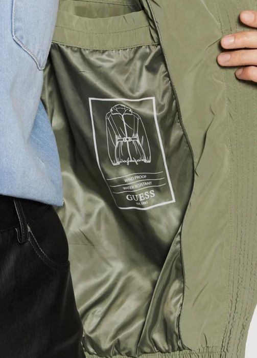 Дамско непромокаемо яке Guess Bella - бордо и маслинено