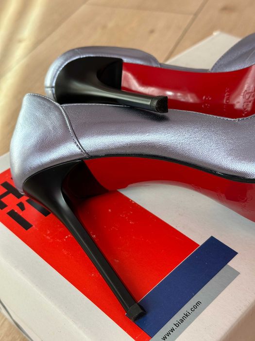 Дамски обувки на ток от естествена кожа Bianki, размер 36