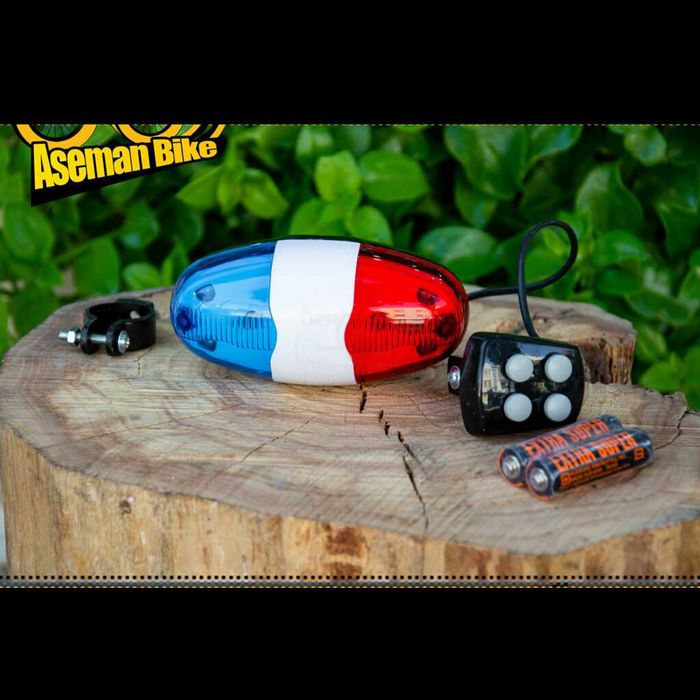 Полицейска LED светлина + Полицейска сирена за велосипед, Колело