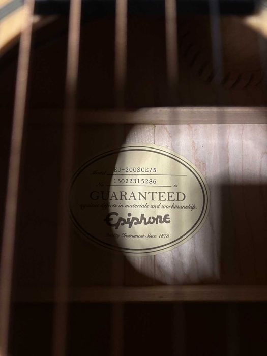 Epiphone EJ-200CE Super Jumbo 2015 Natural