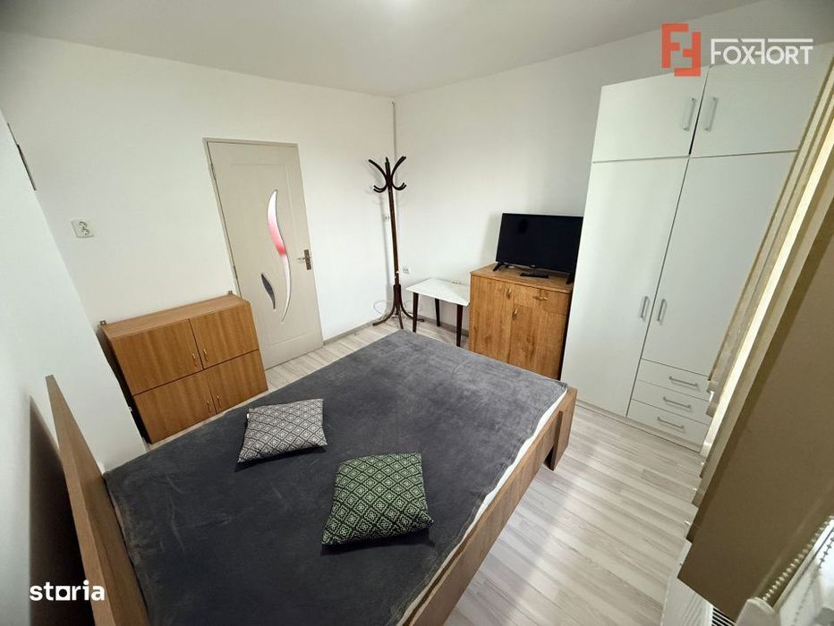 Apartament cu 2 camere si balcon de 4 mp, zona Buziasului