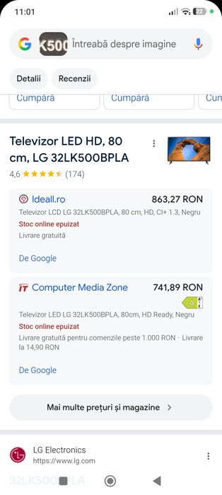 Televizor led LG