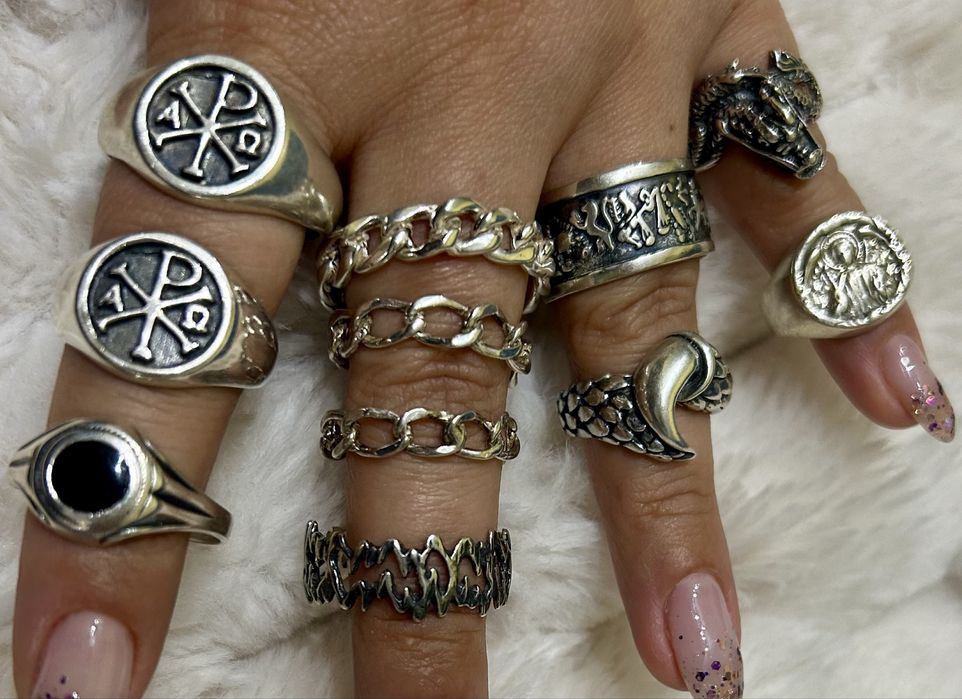 Мъжки сребърен пръстен