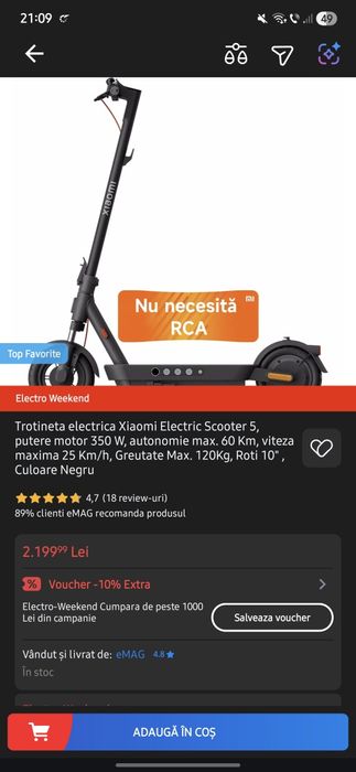 Vand trotineta xiaomi