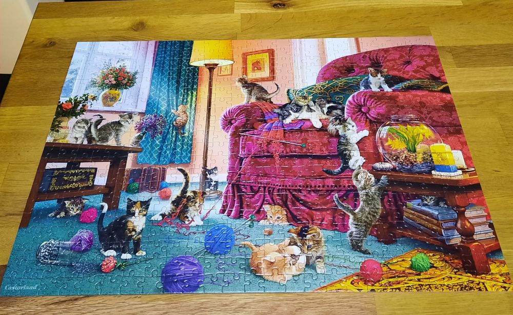 Уникален пъзел 500 части.Реден от нов.