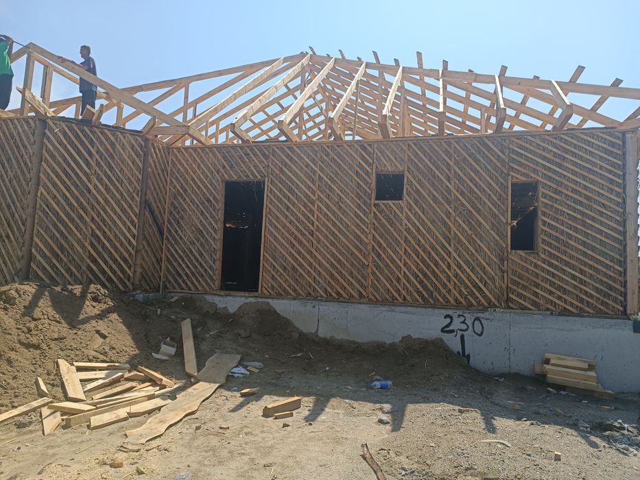 Камышово-каркасный дом