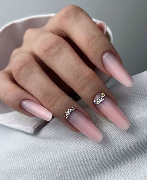 Manichiura SLIM , Gel pe unghia naturala,  Construcție gel, Oja semi