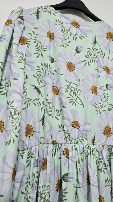 Rochie midi Na-kd cu maneci lungi bufante