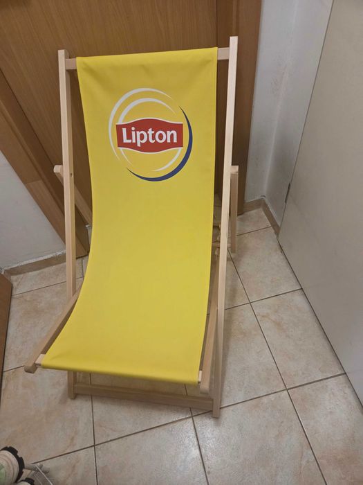 Комплект плажен стол и хлад.чанта Lipton  Нови