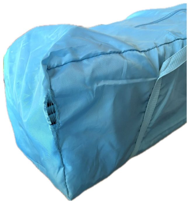 Детска кошара в син цвтя