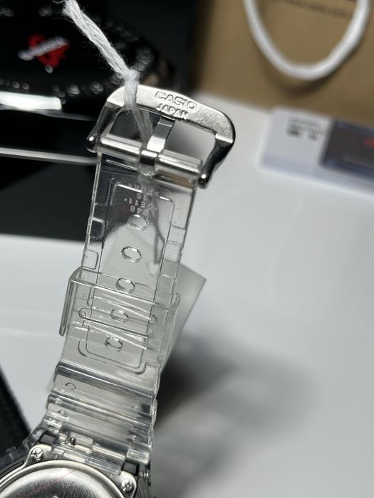 Ceas Casio G-Shock (CasiOak) Transparent / Argintiu (Skeleton)