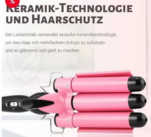 Ondulator 3 tuburi 25 mm pentru valuri de plajă cu înveliș ceramic