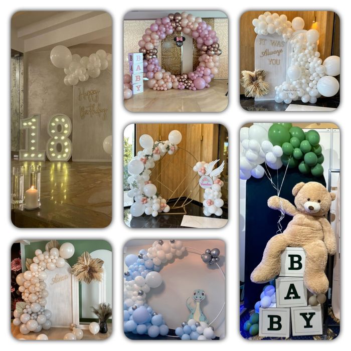 Arcada Baloane / Flori uscate, artificiale !