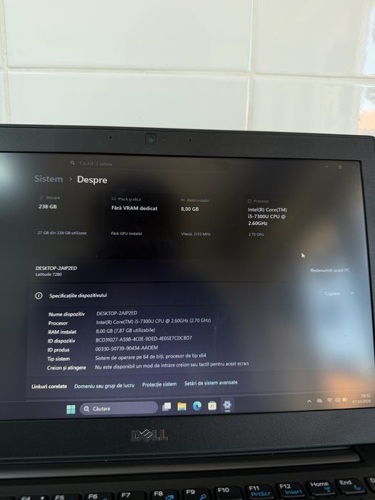 Dell Latitude 7280 i5-7300U 256GB 8GB