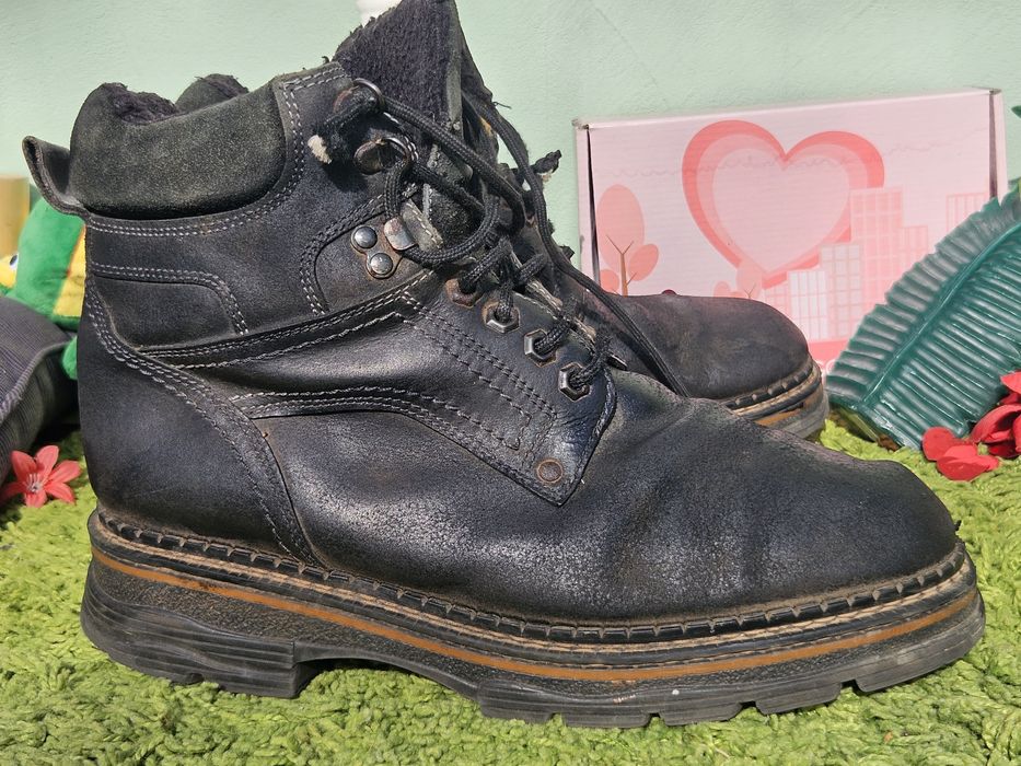 Мъжки топли обувки естествена кожа N44