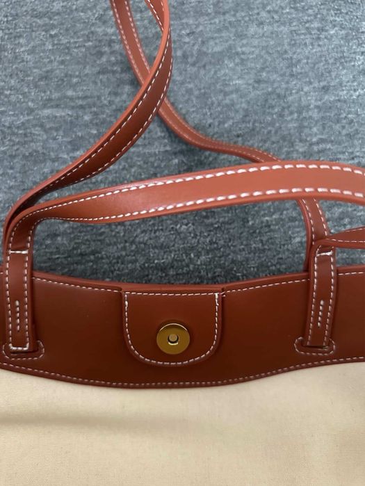 Чанта  Polene Cyme Cognac