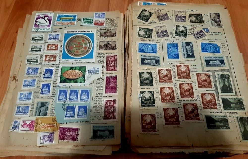Colecție timbre poștale foarte vechi,(UNICĂ ÎN ROMÂNIA)