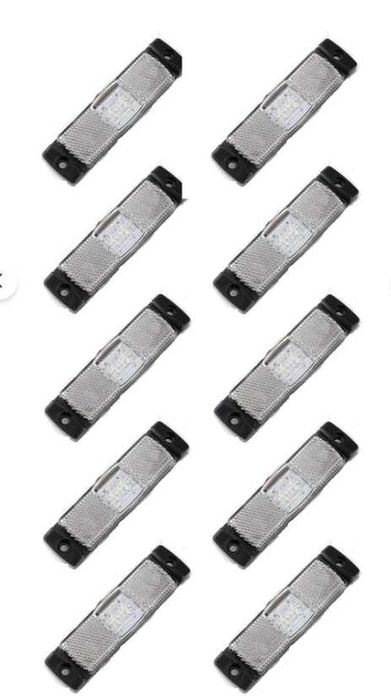 10 x Lampa laterala LED ALBA remorca rulota camion 130mm 12-24V