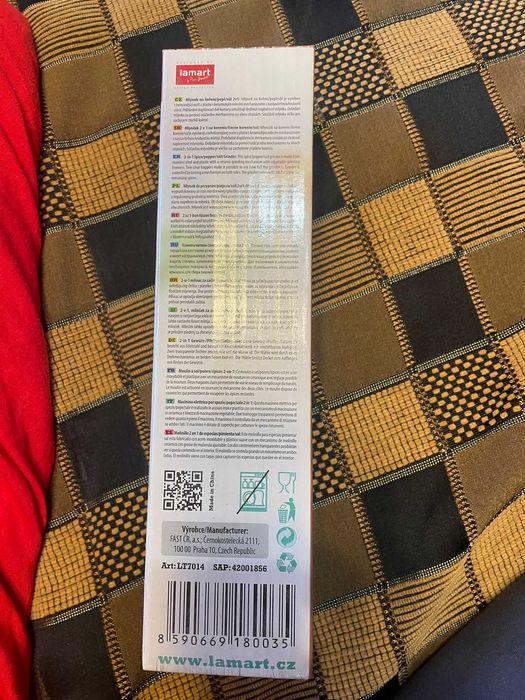 Râșniță dublă Lamart LT7014 inox NOUĂ în cutie
