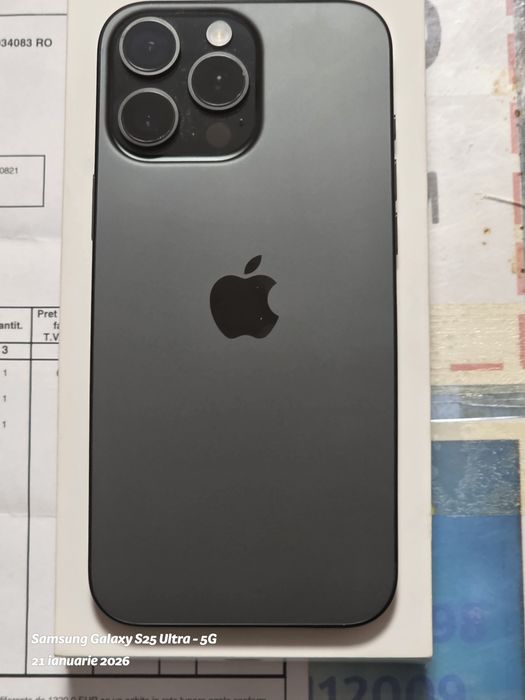 Apple iPhone 16 Pro Max -256 GB Titanium Black / Garantie