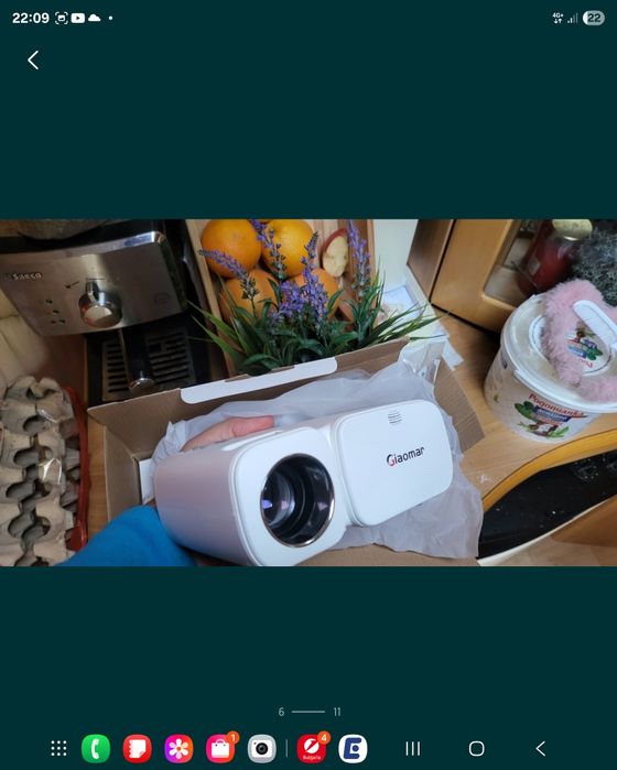 Проектор Mini Projector за телефон gsm 7500 Lumens WiFi 65000 часа