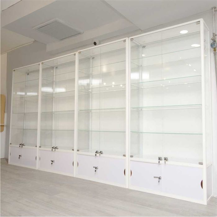 Витрина стеклянная, metal oynaly vitrina va prilavkalar