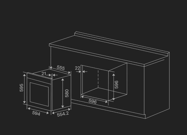 Продается новый электрический духовой шкаф Hofmann модели OBS6103SG/HF